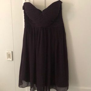 Bill Levkoff Plum Bridesmaid Dress 718